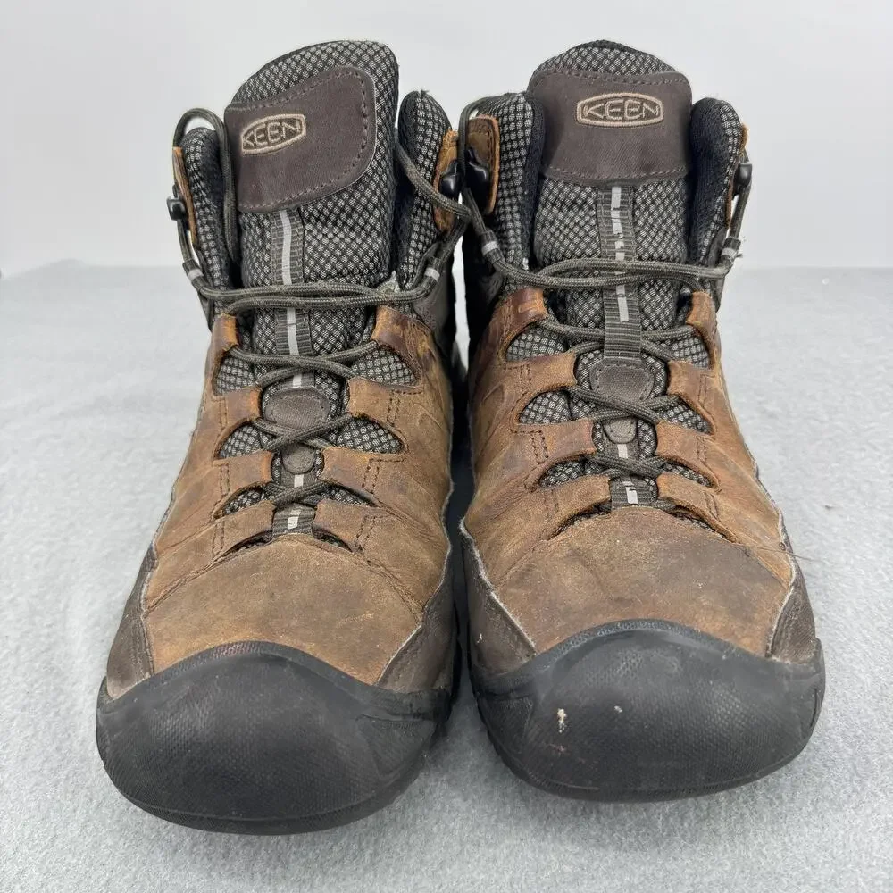 KEEN Targhee III Mid Waterproof Hiking Boots Mens 9.5 Brown 1023030